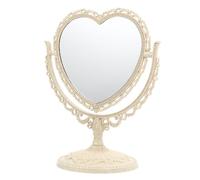 Uonlytech Vintage Desktop Makeup Mirror Double Sided Swivel Cosmetic Mirror Adjustable Angle for Dressing Table