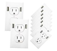 Uonlytech Vinyl Power Socket Wall Decals 20pcs Set Realistic Outlet Stickers Pranks Office Home Party Supplies Pranks for Adults