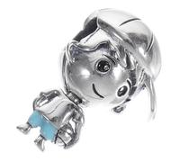 Uonlytech Vivid Sterling Silver Pendant for Boys Colorful Enamel Charm Jewelry Unique Fashion Accessory for Special Days Daily Wear Silver Pendant