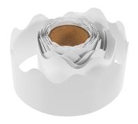 Uonlytech White Blackboard Bulletin Board Borders Trim Roll 10m, Wear-resistant Classroom Decoration for School and Home, Scalloped Edge Border for Notice Boards and Wall Displays