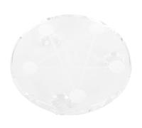 Uonlytech White Glass Crystal Display Stand with Chinese Style Simple Retro Design, Desktop Agate Base for Storing Decorative Crafts and Home Decoration, for Displaying Crystal Balls