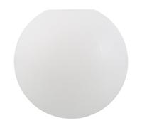 Uonlytech White Globe Lamp Shade with Soft Frosted Finish and Dual Installation Options, 20cm Pe Ceiling Sphere Light Cover for Dining Areas and Homes, Modern Minimalist Design