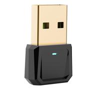 Uonlytech Wireless 5.0 USB Dongle Adapter for PC Mini Wireless Audio Receiver Black USB Receiver for Computer Networking and Transmission