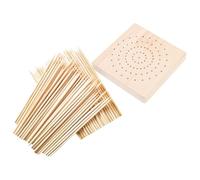 Uonlytech Wooden Clay Crafts Base with Rounded Corners for Figurine Model and Doll Display Stand, Easy to Fix and Sturdy Clay Figure Drying Rack for Store and Display