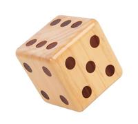 Uonlytech Wooden Dice Large Cube Solid Wood Educational Carved Faces for Classroom Games or Family Parties, Boys and -Friendly Size, Sturdy Lightweight Construction
