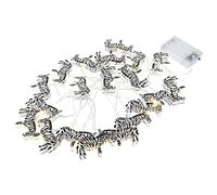 Uonlytech Zebra Animals String Fairy Lamp Lights Battery Powered Led Zebra Fairy String Lights for Hawaiian Party Decoration No Battery