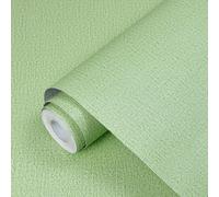 Uooar Green Peel and Stick Wallpaper 44cm x 204cm | Textured Contact Paper Removable Self Adhesive Vinyl Wallpaper for Bedroom Living Room Kitchen Cabinets