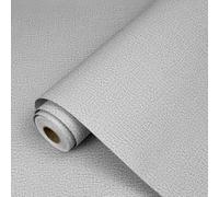 Uooar Grey Peel and Stick Wallpaper 44cm x 305cm | Textured Contact Paper Removable Self Adhesive Vinyl Wallpaper for Bedroom Living Room Kitchen Cabinets