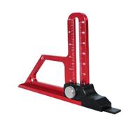 Uooduby 0-60mm Adjustable Table Saw Depth Gauge Aluminum Alloy Measuring Gauge for Setting Up Blade Router Bits Height