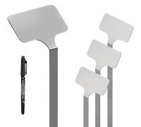 Uooduby 10Pcs Stainless Steel T-Type PlantShrub Nursery Garden Writable Labels Pot Name Tags for Gardening