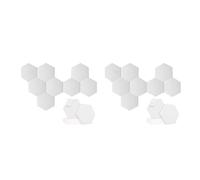 Uooduby 16 Pack Self-Adhesive Hexagonal Acoustic Panel,Sound Absorbing Panel for Studios/Recording Studios/Offices,White