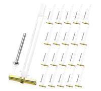 Uooduby 20Pack Drywall Anchor with Included Bolts for 1/4In-20,for TV Mounting,Cabinets,Holds Up to 265lbs Each in 1/2In Drywall