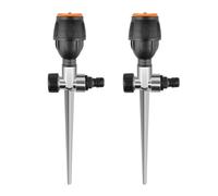 Uooduby 2pack Gear Drive Sprinkler, 360-Degree Automatic Sprinkler for Efficient Lawn Watering
