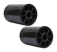 Uooduby 2pcs Deck Roller Fits for Simplicity 1668513Sm 1668513 5/8inch-Centered Bore 4inch-Hub Smooth-Tread
