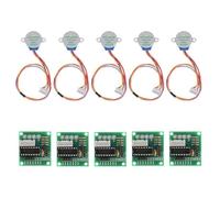 Uooduby 5PCS 5V Stepper Motor+ULN2003 5-Wire 4-Phase/Stepper Motor Driver Board Set Kit Stepper Motor Set Kit