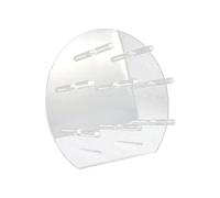 Uooduby Acrylic Display Stand Dessert Display Stand Round 8 Holes for Donut Party Decorations, Baby Showers, Birthday Party