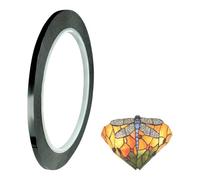 Uooduby Black PET Stained Glass Sticker Lead Stained Glass Supplies for Glass Painting Window SurfaceGallery (3mm 250ft)