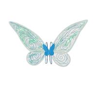 Uooduby Butterfly Fairy Wing Costume Women Girl Sparkle Princess Angel Wing for Halloween Favor Cosplay Costume Blue