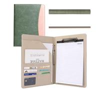 Uooduby Clipboard Folder Combination, Storage Clipboard with Cover Suitable for Business School Office Meeting Notepad Plywood C
