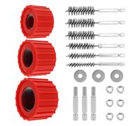 Uooduby Copper Pipe Cleaner 1/2In 3/4In 1In, Copper Pipe Cleaner for Drill, Cleans Copper Pipes Tubes and Fittings for Soldering