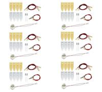 Uooduby Fruit Battery Science Experiment Kit for Home Teaching Toy, Lemon Potato Battery Physics Teaching Experiment 6 Sets