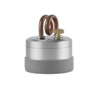 Uooduby Mini Alcohol Stove Outdoor Portable Solid Shell Powerful Safe Spirit Burner Camping Windproof Card Stove Silver