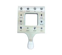 Uooduby Nature Guide Finder Toddler Wooden Handheld Toy Double-Sided Board Outdoor Plant Children Easy to Use -A