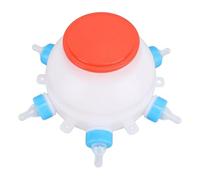 Uooduby Piglet Feeding Bottle with 6 Nipples Livestock Milk Jug for Farm Animal Goat Lambs Dog 2.5L Goat Nipples for Feeding Baby Goats