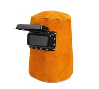 Uooduby Welding Helmet Mask Leather Welding Hood Work Hat for Welding Workplaces Sweat Absorption, Heat, Breathable
