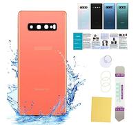 UooFide Compatible for Samsung Galaxy S10+ Rear Back Glass Cover Replacement 6.4-Inches SM-G975 All Carriers with Installation Manual + Repair Tool Kit (Flamingo Pink)