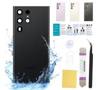 UooFide Compatible for Samsung Galaxy S23 Ultra Back Cover Glass Replacement 6.8-Inches SM-G918 All Carriers with Installation Manual + Repair Tool Kit (Phantom Black)