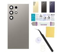 UooFide Compatible for Samsung Galaxy S24 Ultra Rear Back Cover Replacement Glass 6.8-Inches SM-G928 All Carriers with Installation Manual + Repair Tool Kit (Titanium Gray)