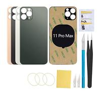 UooFide Rear Back Glass Cover Replacement Compatible with iPhone 11 Pro Max 6.5 Inches All Carriers (Matte Midnight Green)