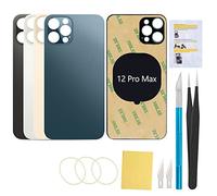UooFide Rear Back Screen Cover Replacement Compatible with iPhone 12 Pro Max 6.7-Inches All Carriers (Pacific Blue)