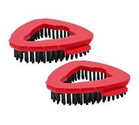 Uooker 2-Pack Spin Mop Replacement Heads, Triangle Spin Mop Replacement Heads for O-Cedar & Velida EasyWring 1 Tank System, Multi-Purpose Kitchen Bathroom Cleaning Brush, Base Scrubbing Brush