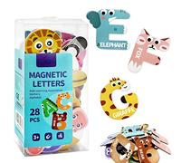 Uooker Fridge Magnet Letters Toys A-Z Alphabet Funny Cartoon Animals Magnetic Letters,ABC Toddler Games to Learn to Read, Spell and Practice Phonics, Educational Learning Toys for Kids Baby Girls Boys