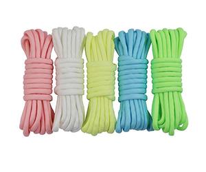 UOOOM 5 Pcs Paracord Bracelet Cord Glow In The Dark 9 Strands Parachute Rope Outdoor Survival Safe Rope Set for DIY Hand Woven 10 Feet (Glow in the Dark)