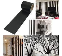 UOOOM 5cmX10m washi Tape Masking Adhesive for Wall Decoration Children Scrapbooking DIY Craft Gift Black (Design 0510)