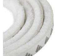 UOOOM 5m Windproof Dustproof Door Window Seal Strip Self Adhesive Brush Strip 9x23mm/Width 9mm, Thickness 23mm (White)