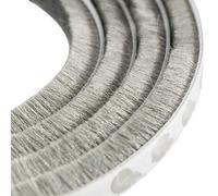 UOOOM 5m Windproof Dustproof Door Window Seal Strip Self Adhesive Brush Strip 9x23mm/Width 9mm, Thickness 23mm (Gray)