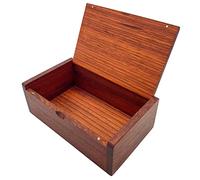 UOOOM Cigarette Case Wooden Vintage Tobacco Box Holder with Protective Cover, Multipurpose Storage Box Desktop Organiser for Home Office