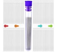 UOOU 150PCS Straight Beading Needles,Size 11-0.51mm(0.02 in) Seed Beads Needles with Needle Bottle,Needle Threaders, Embroidery Beading Needles for Jewelry Making