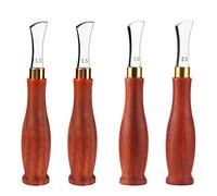 UOOU 4 Pcs Leather Edge Creaser, 1.0/1.5/2.0/2.5mm Leather Creaser Tool