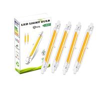 UOOYAA R7s Bulb 118mm led 20w Dimmable, COB Double Ended Reflector Linear Lamp Replacement J118 200W LED Halogen Bulb, Warm White 3000K, 2000LM, 360°Beam Angle, 4 Pack
