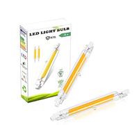 UOOYAA R7S LED Bulb 78mm 10W Dimmable, Equivalent to 80W 100W R7S Halogen Lamp, 1000LM Linear LED Bulb, Warm White 3000K,100-230V,J Type, 360° Beam Angle, 2 Packs