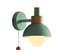 UOPYNE Color Industrial 1 Head Wall Mounted Lamp Modern E27 Pull Chain Switch Wall Sconce Nordic Headboard Lighting Fixtures for Hallway Living Room Bedroom Bedside Light Wall Lamp