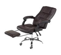 UOPYNE Extra Padded High Back Executive Office Chair Faux Leather Reclining with Footrest Massage and Adjustable Height for Comfort(Negro)