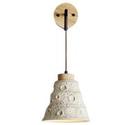 UOPYNE Japanese Wabi-sabi Style Wall Sconces, Creative Cylindrical Wall Lights, Rustic Indoor Cement Wall Lamp, Vintage Farmhouse Wall Lighting for Bedroom Living Room Vanity Hallway