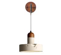 UOPYNE Japanese Wabi-sabi Style Wall Sconces, Creative Round Wall Lamp, Mid Century Indoor Rustic Cement Wall Lights, Wall Lighting for Bedroom Living Room Vanity Hallway