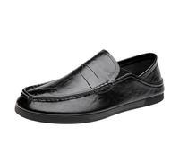 UOPYNE Men's Orthopedic Hands Free Slip ins Loafers Walking Shoes Orthotic Fashion Slip-Ons Loafers for Neuropathy, Lightweight Outdoor Work Shoes for Hanging Out Shopping(Negro,6 UK)